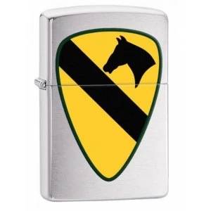 Image of Zippo US Army 1st Cavarlry Brushed Chrome