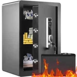 Image of VEVOR Safe 2.2 Cubic Feet Home Safe Steel for Cash Gold 15.75x13x23.6 inch