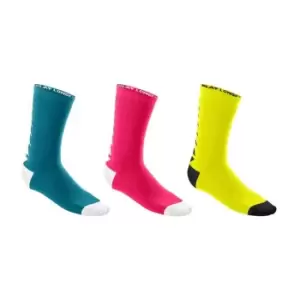 Image of Wilson Seasonal Crew Socks 3 Pack Juniors - Blue