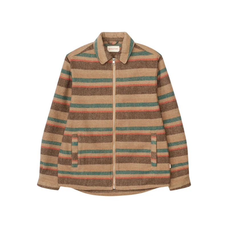 Image of Revolution Zipped overshirt Revolution Vert Male L