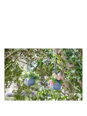 Image of Smart Solar Basket Bouquets 2 Pack Grey