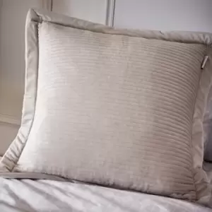 Image of Content By Terence Conran Linear Velvet Cushion Brown