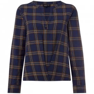 Image of Label Lab Wrap check skirt - Tan