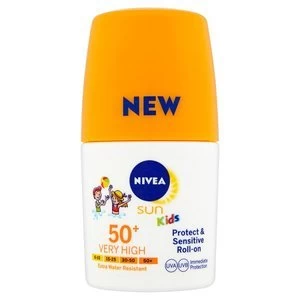 Image of NIVEA SUN Kids Sensitive Roll On SPF50 50ml