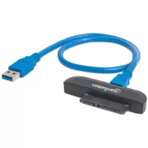 Image of Manhattan USB-A to SATA 2.5" Adapter Cable 42cm Male to Male 5 Gbps (USB 3.2 Gen1 aka USB 3.0) Supports 48-bit LBA SuperSpeed USB Three Year Warranty
