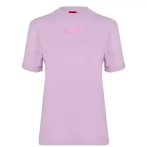 Image of Hugo Girlfriend T Shirt - Pink