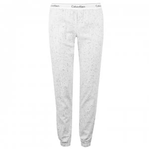 Image of Calvin Klein Logo Jogging Pants - SNOW HEATHER