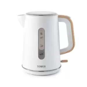 Image of Russell Hobbs Tower T10037 Scandi 3kW Rapid Boil and Boil Dry Potected 1.7L Kettle - White