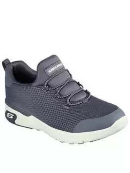 Image of Skechers Marsing Athletic Slip On Bungee Workwear Trainers, Charcoal, Size 4, Women