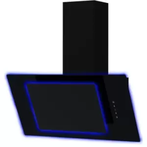 Image of Edesa - ART283102 70cm Aurora LED Halo Angled Glass Cooker Hood