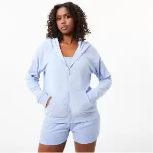 Image of Slazenger ft. Wolfie Cindy Towelling Zip Hoodie - Blue