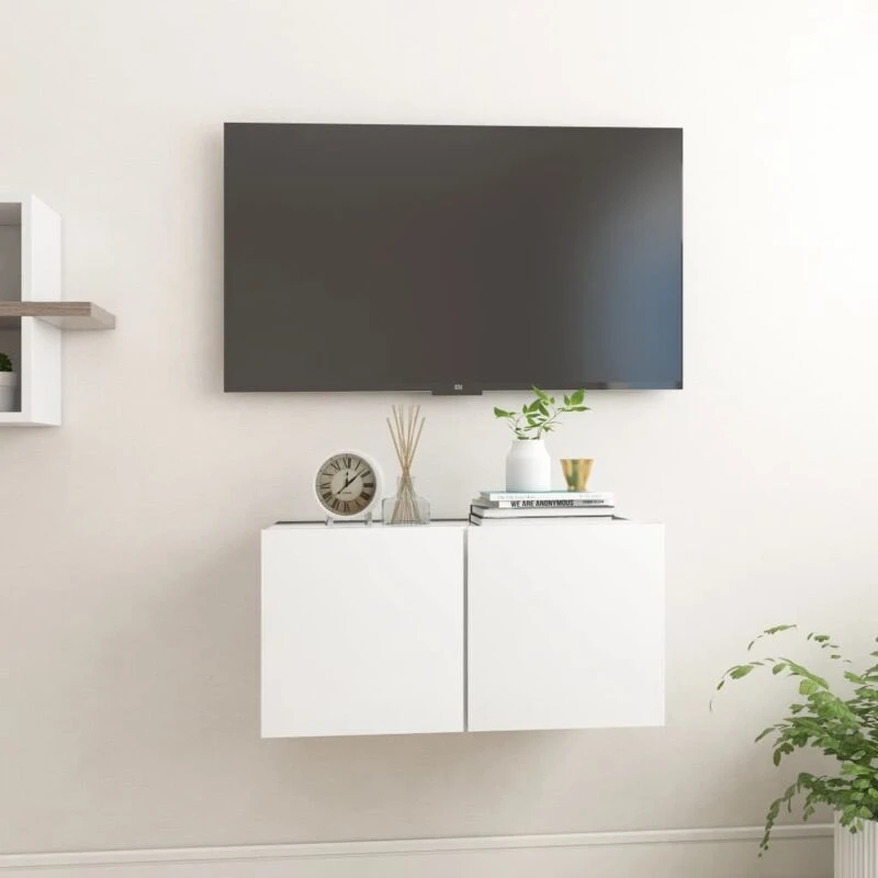Image of VIDAXL Hanging tv Cabinet White 60x30x30cm Vidaxl 8720286587508