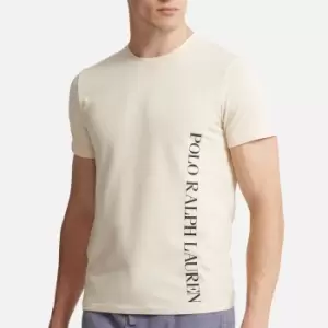 Image of Polo Ralph Lauren Logo-Print Cotton Pyjama Top - S