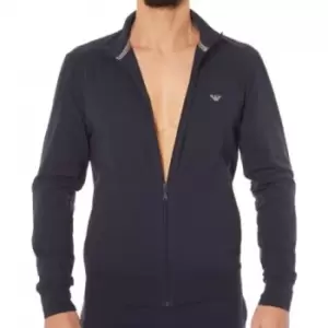 Image of Emporio Armani Zip Basic Loungewear - Navy M