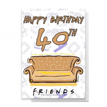 Image of Friends Birthday 40th Greetings Card - Standard Card