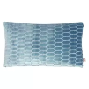 Image of Rialta Geometric Rectangular Cushion Sky