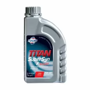 Image of FUCHS TITAN SUPERSYN F ECO-DT 5W-30 ENGINE OIL LUBRICANT 1 LITRE ACEA A1/B1