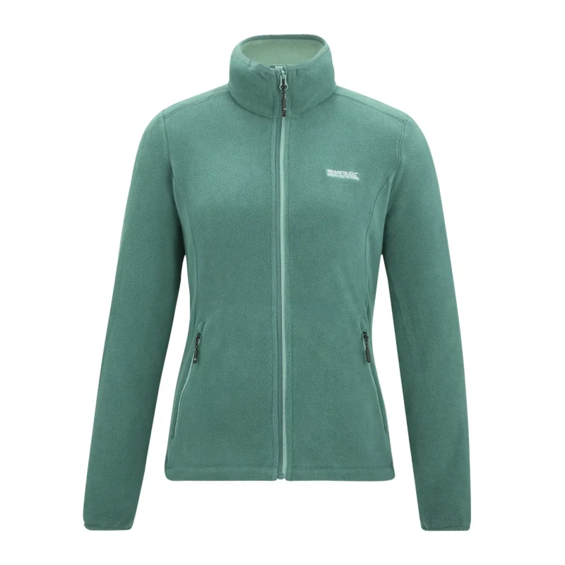 Image of Womens zipped fleece Regatta Floreo IV Vert Female 44
