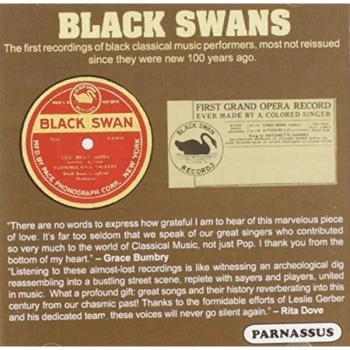 Image of Harry Burleigh - Black Swans: The Earliest African-American Classical Stars... CD