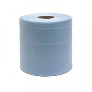 Image of Maxima 2-Ply Blue Centrefeed Hand Wiper 150 Metres Pack of 6 1105093