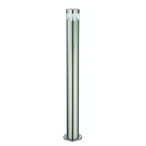 Image of Pyramid Outdoor Floor Bollard IP44 3.3W Brushed Stainless Steel