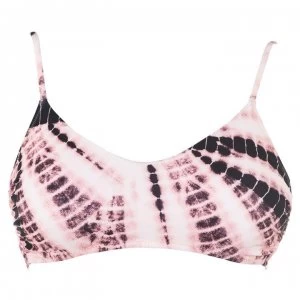 Image of Watercult Batik Sporty Bikini Top - 984 Pink SAND