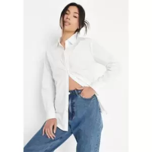 Image of Missguided Basic Poplin Shirt - White