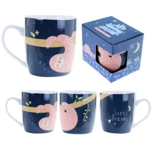 Image of Sleepy Sloth Design Fun Animal New Bone China Mug