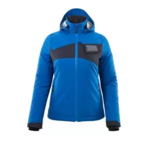 Image of Womens Winter Jacket with Climascot - Azure Blue/Dark Navy - Medium