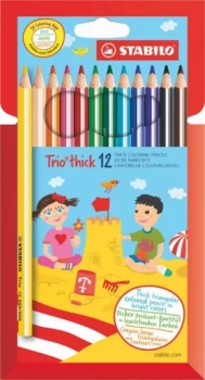 Image of Stabilo Trio Thick Colouring Pencils PK12