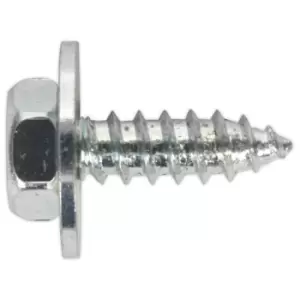 Image of Sealey ASW812 Acme Screw with Captive Washer #8 x 1/2" Zinc Pack of 50