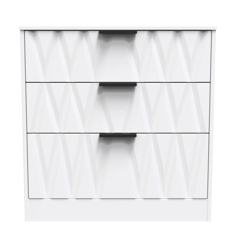 Image of Ready Assembled 2 U Washington 3 Drawer Deep Chest (Ready Assembled) in White White Unisex