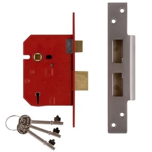 Image of Union 2234E 5 Lever BS Mortice Sashlock Satin Chrome Finish 79.5mm 3" Box