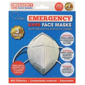 Image of (Pack of 3) Disposable Face Masks