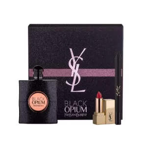 Image of Yves Saint Laurent Black Opium Gift Set 50ml Eau de Parfum + 0.8g Eye Pencil + 2ml Mascara False Lash Effect