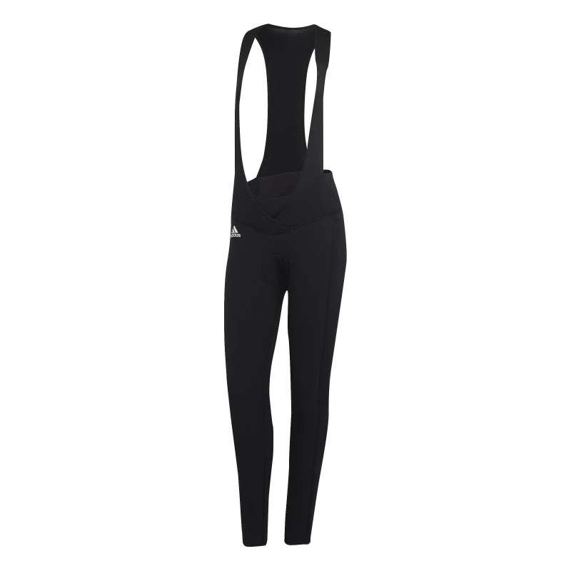 Image of adidas Womens Bib Cold Ready Cycling Tights Black female 6 (XXS)