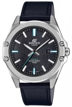 Image of Casio Mens Edifice Sapphire Crystal Leather Strap EFR-S107L Watch
