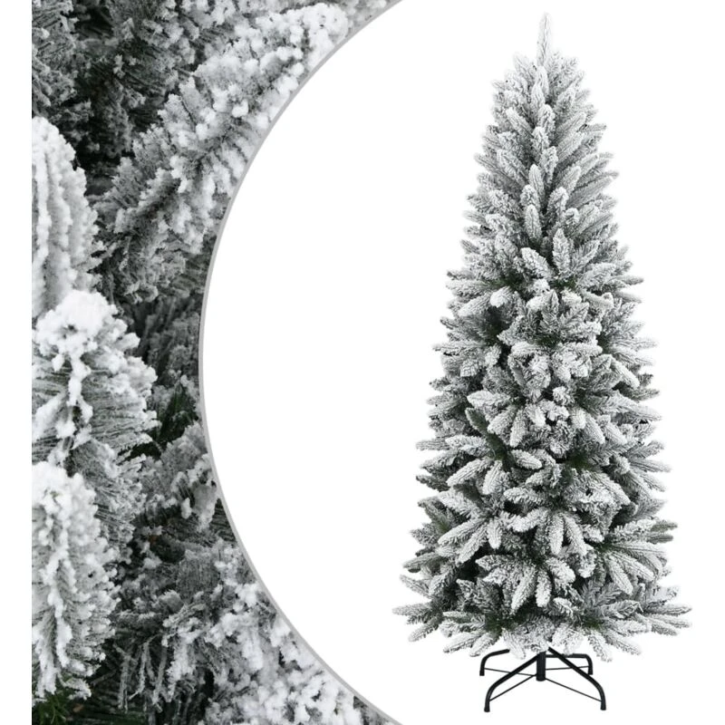 Image of VIDAXL Artificial Christmas Tree with Flocked Snow 180cm pvc&pe Vidaxl 8720287110323