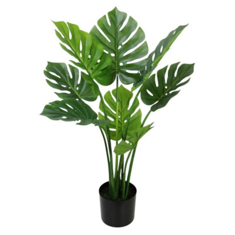 Image of Minster Artificial Monstera Bonsai Tree - L50 X W50 X H90 Cm