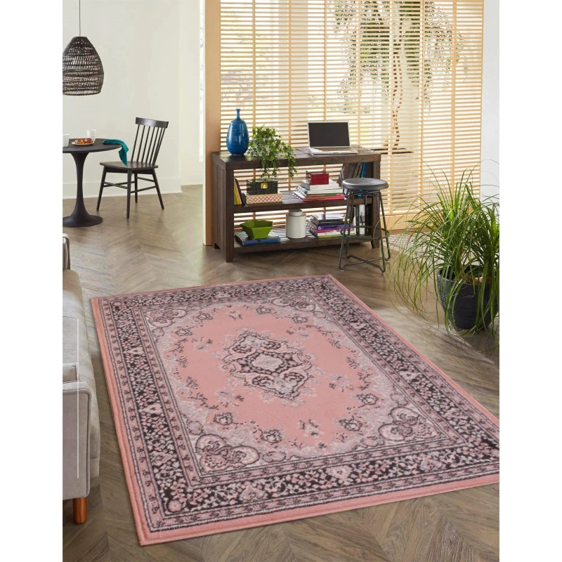 Image of Rugstyle TRADITIONAL POLY LANCASHIRE - Pink Pink One Size