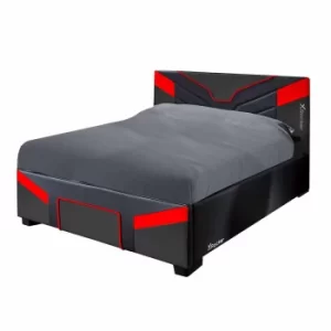 Image of X Rocker Cerberus Small Double Gaming Ottoman Bed, Red
