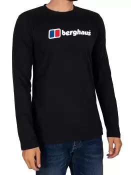 Image of Organic Big Logo Longsleeved T-Shirt