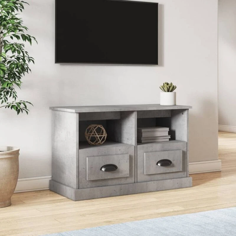 Image of VIDAXL TV Cabinet Concrete Grey 80x35x50cm Engineered Wood Vidaxl 8720845791742