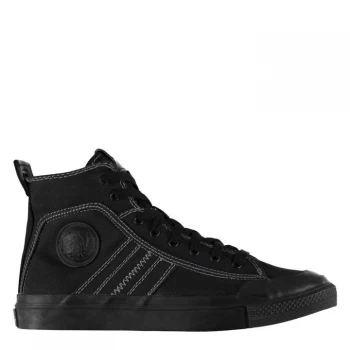 Image of Diesel Astico Mid Top Trainers - T8013 Black