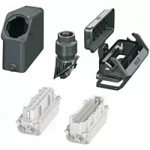 Image of Phoenix Contact B24 Series 24 Way 16A Connector Set, includes Cable Gland HC-B-G-M32-PLRBK 1407671, Contact Insert HC-B24-I-PT-F
