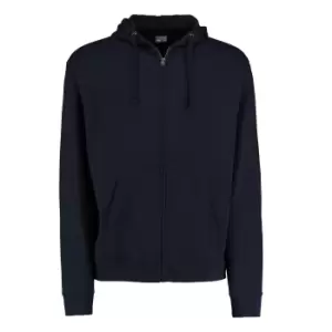 Image of Kustom Kit Mens Full Zip Hooded Sweatshirt (S) (Navy Blue)