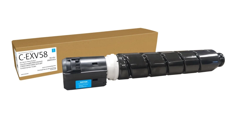 Image of Xerox Everyday Cyan Remanufactured Toner by Xerox compatible with Canon C-EXV58 (3764C002AA), Standard capacity 006R04924