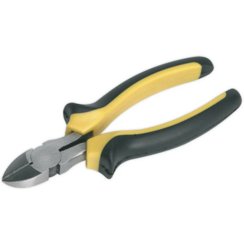 Image of Loops 150mm Side-Cutting Pliers - Comfort Grip - Corrosion Resistant - Hardened Steel Metallics
