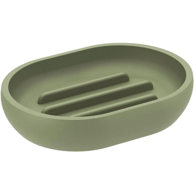 Image of COSMIC Cosmic - Saona Soap Dish Elegant Resin Sink Accessory for Bars in Olive Color WJC219A0034418