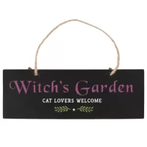 Image of Gothic Witch's Garden Hanging Sign
